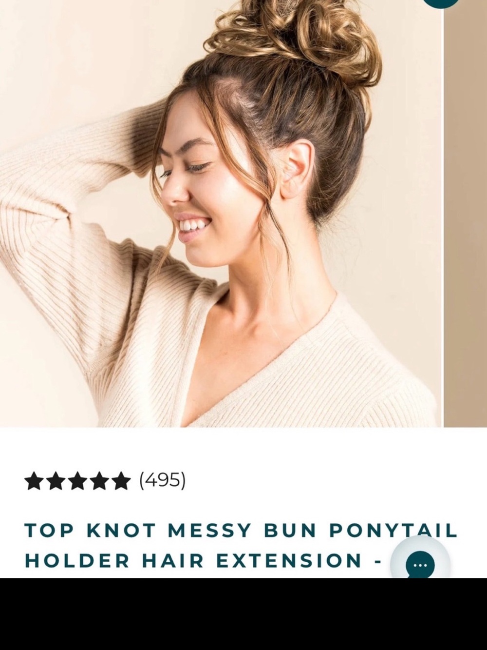 Madison Braid - Top Knot Messy Bun Ponytail Hair Extension - mixed blonde